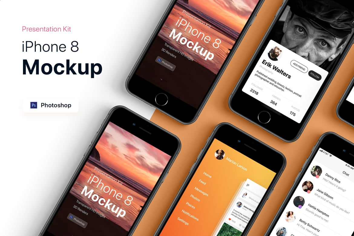 Presentation Kit - iPhone showcase Mockup（659160）-技能树